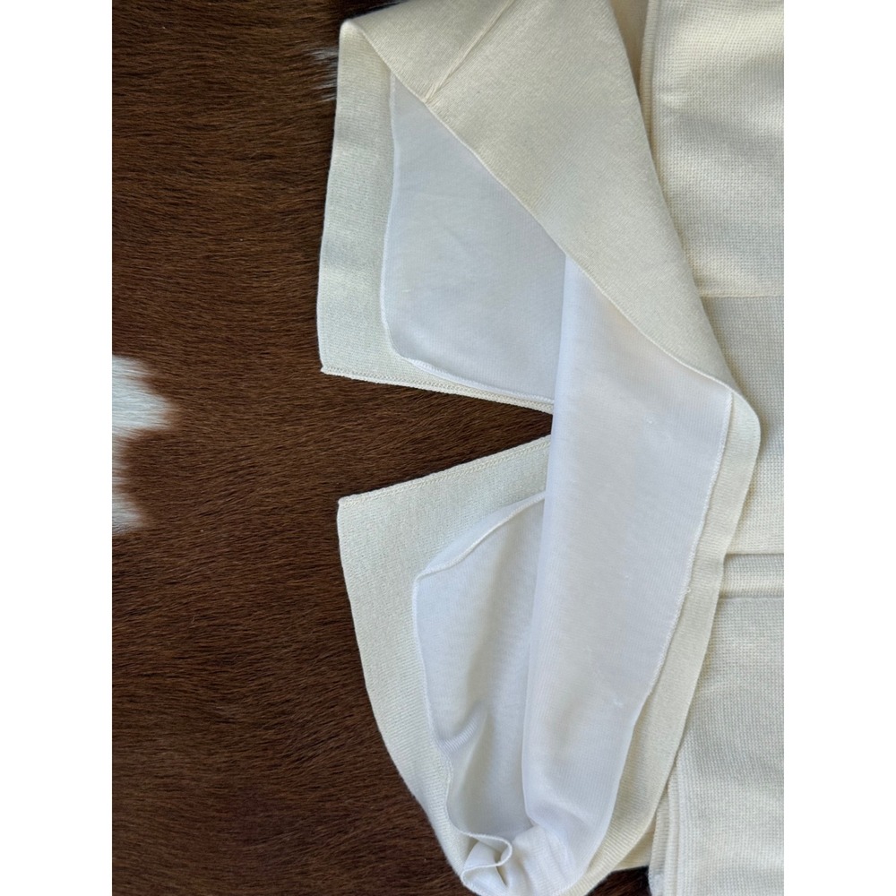 Vintage Cream Knit Skirt Suit Set | Arthur Kober Tricoville London DISPA Sz 10 - Picture 10 of 12